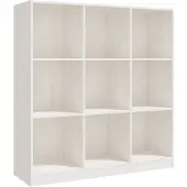 vidaXL Boekenkast/kamerscherm 104x33,5x110 cm massief grenenhout wit