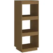 vidaXL Boekenkast/kamerscherm massief grenenhout honingbruin