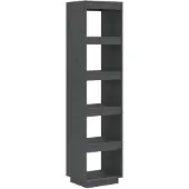 vidaXL Boekenkast/kamerscherm 40x35x167 cm massief grenenhout grijs