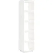 vidaXL Boekenkast/kamerscherm 40x35x167 cm massief grenenhout wit