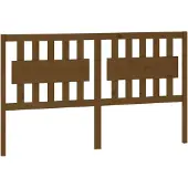 vidaXL Hoofdbord 155,5x4x100 cm massief grenenhout honingbruin