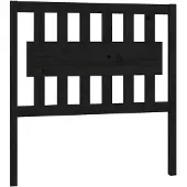 vidaXL Hoofdbord 95,5x4x100 cm massief grenenhout zwart