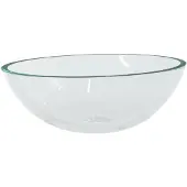 vidaXL Wasbak 50x37x14 cm glas transparant
