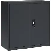 vidaXL Archiefkast 90x40x90 cm staal antracietkleurig