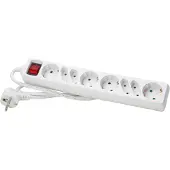 Kopp Tafelcontactdoos 4V euro + 4V RA schakelaar 1,5m H05VV-F3G1,0