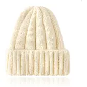 LGT JWLS Warme Wintermuts voor dames in Wol blend - Lichtgeel