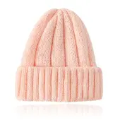 LGT JWLS Warme Wintermuts voor dames in Wol blend - Lichtroze