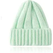 LGT JWLS Warme Wintermuts voor dames in Wol blend - Lichtgroen