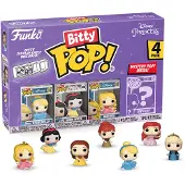 Funko POP! Bitty Pop: Disney Princess 4-Pack Series 3 - Cinderella 222 - Snow White 339 - Aurora 325 + Mystery