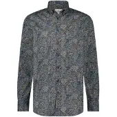 State of Art regular fit overhemd met all over print blauw Heren