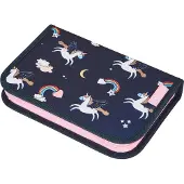 Herlitz 300001479 Federmäppchen Dreamy Unicorn dunkelblau, 20,5 x 3,8 cm