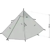 DD Hammocks DD SuperLight Pyramid Tent Family Size