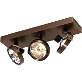 QAZQA Design spot donkerbrons 3-lichts draai- en kantelbaar - Go