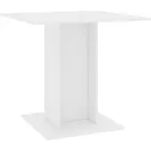 vidaXL Eettafel 80x80x75 cm bewerkt hout wit