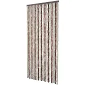 vidaXL Vliegengordijn 90x220 cm chenille beige en lichtbruin
