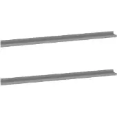 vidaXL Wandschappen 2 st 115x9x3 cm grijs