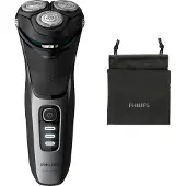 Philips 3000 serie S3231/52, Scheerapparaat met roterende scheerkop, Zwart, Grijs, Oplaadbaar, Krachtig, SH30, 2 jaar, Batterij