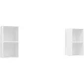 vidaXL Tv-wandmeubelen 2 st bewerkt hout wit