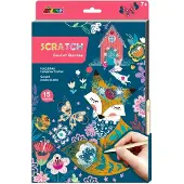 Avenir Scratch Art Boek A4 - Geheime Tuin - 15 Pagina'S - 7 Jaar
