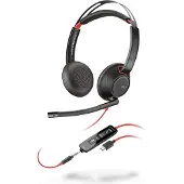 Plantronics Blackwire 5220 USB-C (Bedraad, USB-C), Kantoorheadset, Zwart