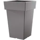 Prosperplast Bloempot Hoog Vierkant Lofly Square 30x30x44cm STEENGRIJS