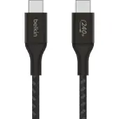 Belkin , USB-kabel C 240W BoostCharge Nylon Gevlochten 1m, Zwart