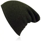LGT JWLS Beanie Muts in Katoenblend voor Mannen - Leger Groen