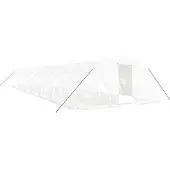 vidaXL Tuinkas met stalen frame 90 m² 18x5x2,3 m wit