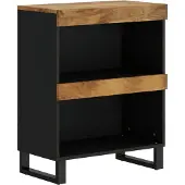 vidaXL Bijzetkast 60x33x75 cm massief mangohout