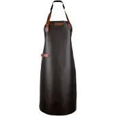 Xapron Bovine Leren Schort met Nekband Medium Bruin