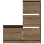 Emob Woody Modieus Schoenenkastje | Melamine Gecoat | Hitit