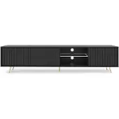 Selsey TV-Meubel Giulia | Design hout zwart 175x44x31 cm tv-meubels | NADUVI