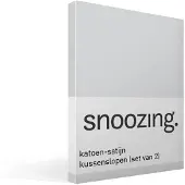Snoozing katoen-satijn kussenslopen (set van 2)