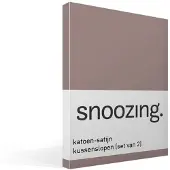 Snoozing katoen-satijn kussenslopen (set van 2)