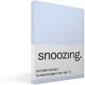 Snoozing percale katoen kussenslopen (set van 2)