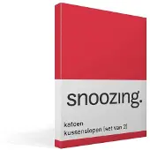 Snoozing katoen kussenslopen (set van 2)