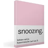 Snoozing katoen-satijn kussenslopen (set van 2)