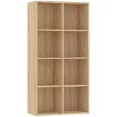 vidaXL Boekenkast/dressoir 66x30x130 cm bewerkt hout sonoma eikenkleur
