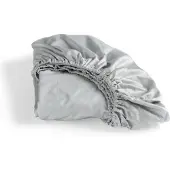 Cinderella Hoeslaken Light Grey (Satijn)-100 x 210 cm