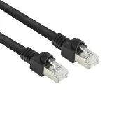 ACT FB8515 CAT7 S/FTP | PUR Flex Patchkabel Snagless | RJ45 | Zwart | 15 meter