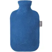 Fashy Warmte kruik met fleece hoes blauw 2 liter - Kruiken