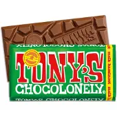 Tony's Chocolonely Melk Hazelnoot Chocolade Reep - 180 gram