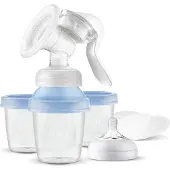 Philips - Manuele Borstkolf met Bewaarpotjes - SCF430/13