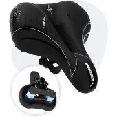 Voltano Fietszadel Essence - Zwart - Unisex - Breed - Gel Zadel