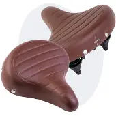 Voltano Drifter Fietszadel - Bruin - Gratis Zadelstrop