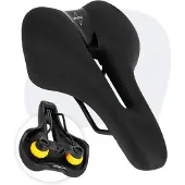 Voltano Fietszadel Elegance - Zwart - Trekking Gel Zadel - Heren