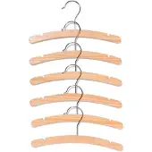 HEMA Babykleerhangertjes Hout - 6 Stuks (hout)