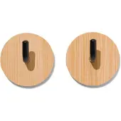 HEMA Plakhaken rvs - 2 stuks (bruin)