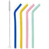 HEMA Siliconen rietjes - 4 stuks