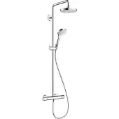 Hansgrohe Douchesysteemset Croma Select S 180 met thermostaat, regendouche en handdouche, 1 stuk.